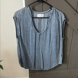Dear John Blue Denim Blouse